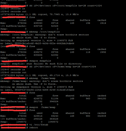 linux 增加 SWAP 交换分区